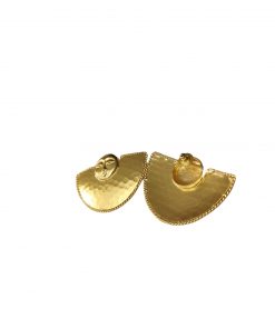 Alternative view of Boucles d'oreilles plaqué or artisanales - Cé Bijoux