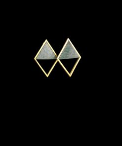 Alternative view of Boucles d'oreilles amazonite plaqué or