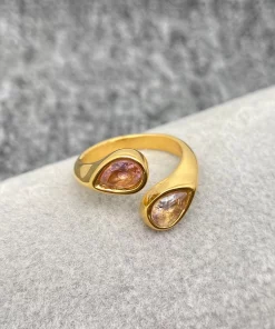 bague-plaqué-or-zircone-bicolore