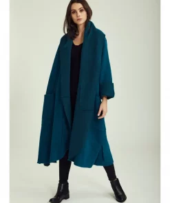 Alternative view of Manteau en laine Taille unique : Élégance et confort Made in Italy