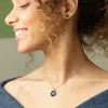 collier-pendentif-acier-inoxydable-rose-noir