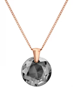 collier-pendentif-acier-inoxydable-rose-noir