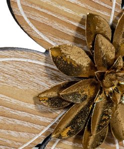 console-florale-en-metal-multicolore