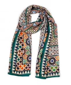 echarpe-imprime-mosaique-arabe
