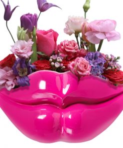 vase décoratif lèvres rose