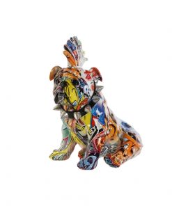 figurine-decorative-chien-multicouleur