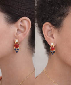 boucles d’oreilles pierres naturelles