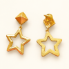 Boucles d’oreilles étoiles ajourées en plaqué or 3 microns – Image 3